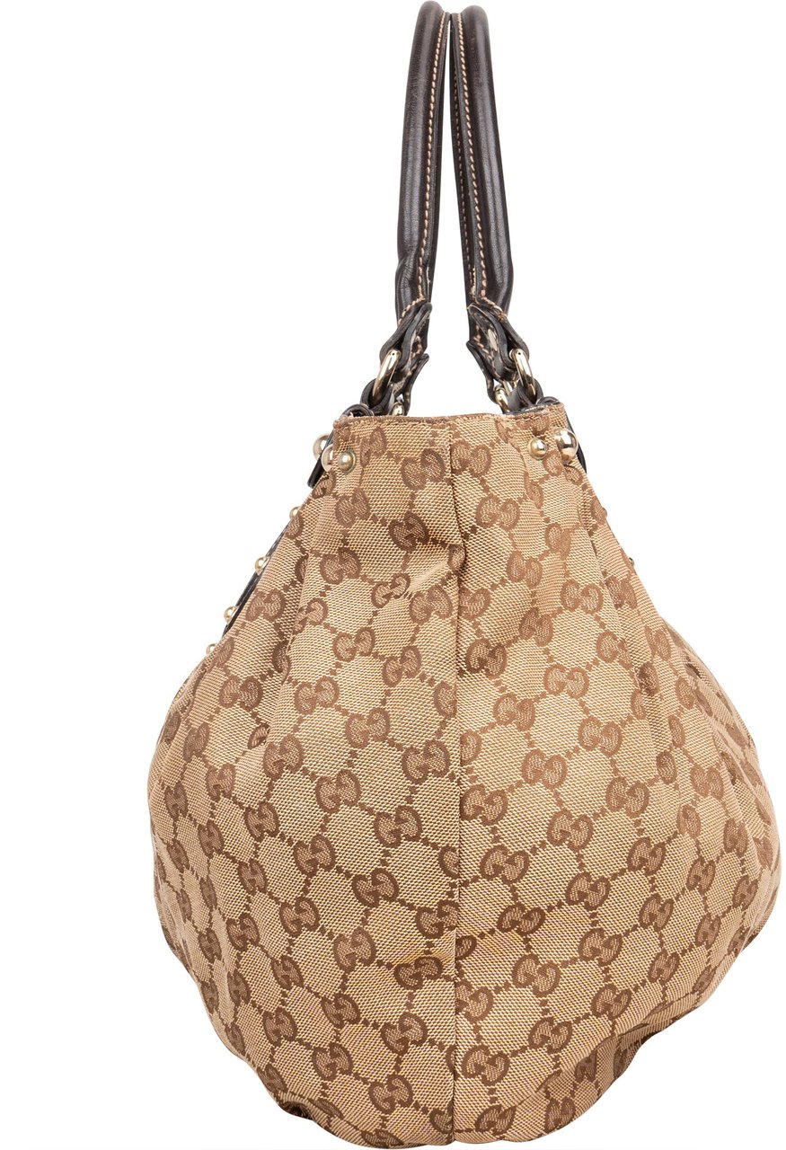 Gucci Gucci GG Monogram Pelham Handbag Bruin