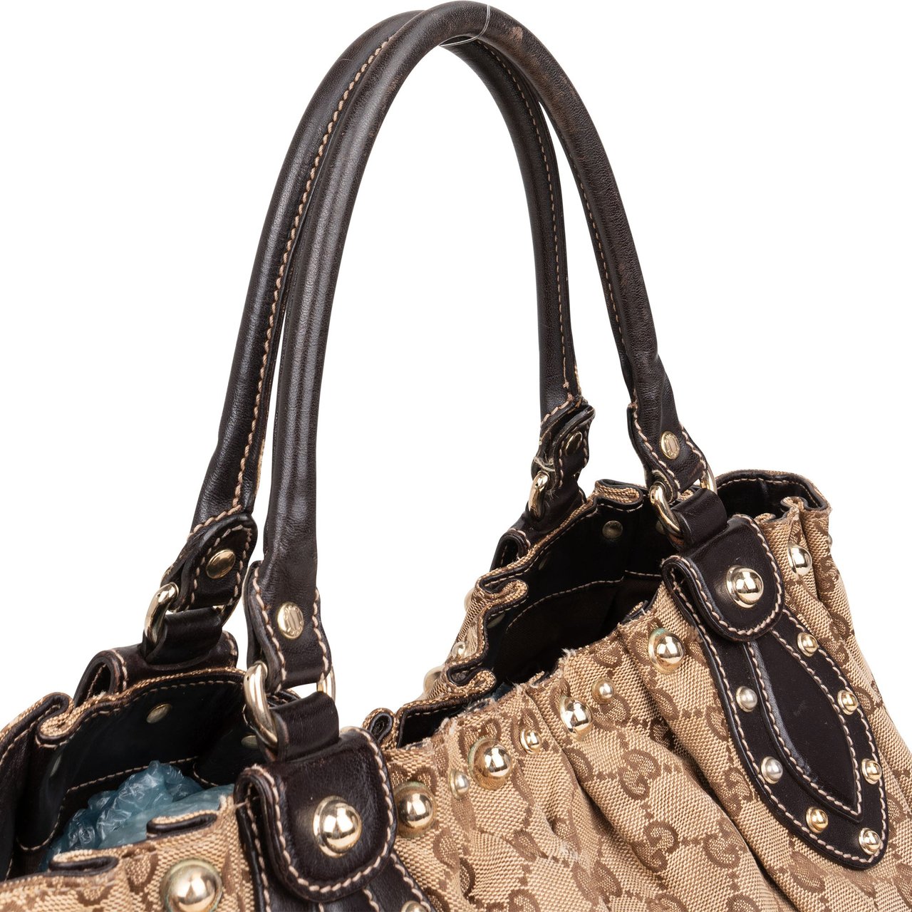 Gucci Gucci GG Monogram Pelham Handbag Bruin