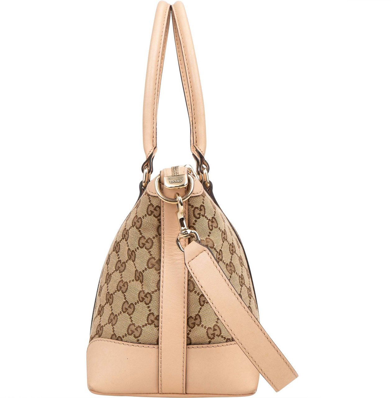 Gucci GG Monogram Boston Handbag Bruin