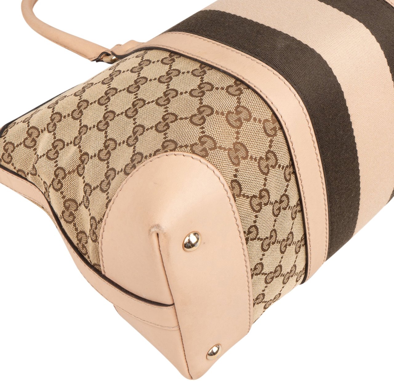 Gucci Gucci GG Monogram Boston Handbag Bruin