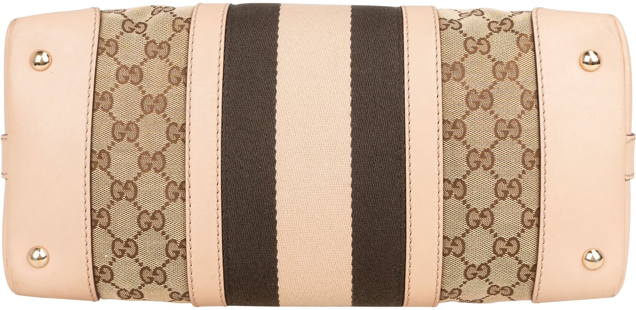 Gucci Gucci GG Monogram Boston Handbag Bruin