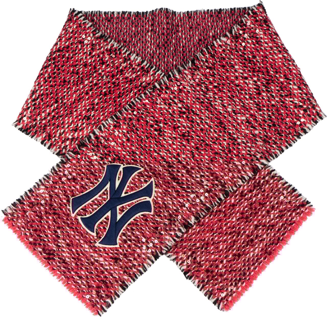 Gucci Gucci Multicolor Wool Yankee Scarf Schal Roze