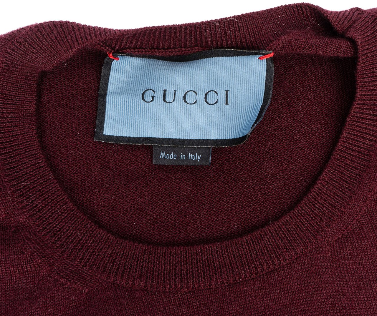 Gucci Gucci Bordeaux Cashmere Men Sweater (S-M) Divers