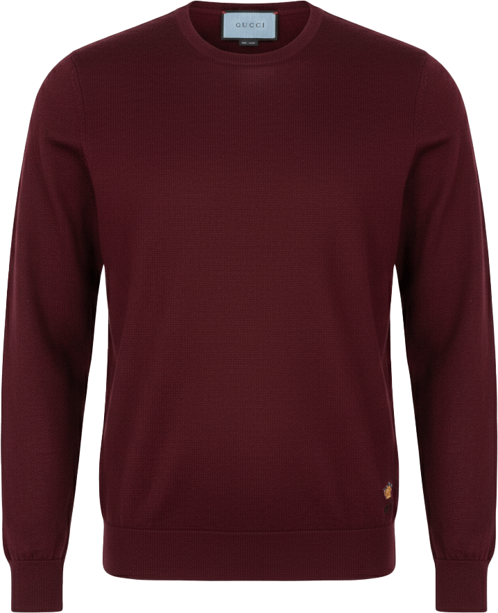 Gucci Gucci Bordeaux Cashmere Men Sweater (S-M) Divers