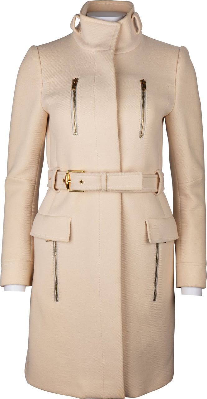 Gucci Gucci Cream Wool Coat (IT 38) Wit