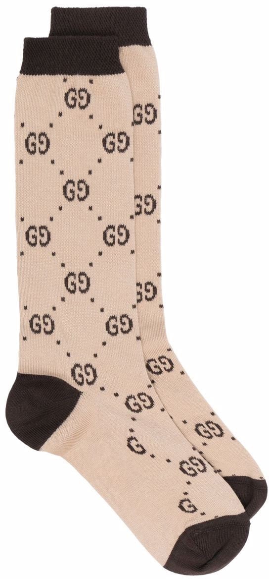 Gucci calze loggina soft beige Beige