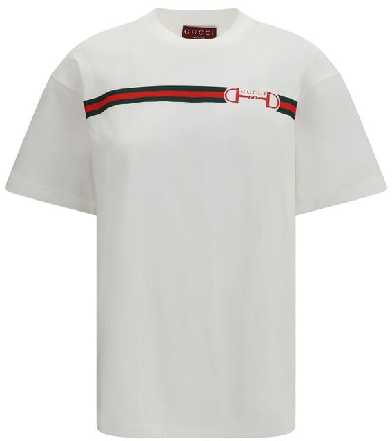 Gucci Gucci White Cotton T-Shirt Wit