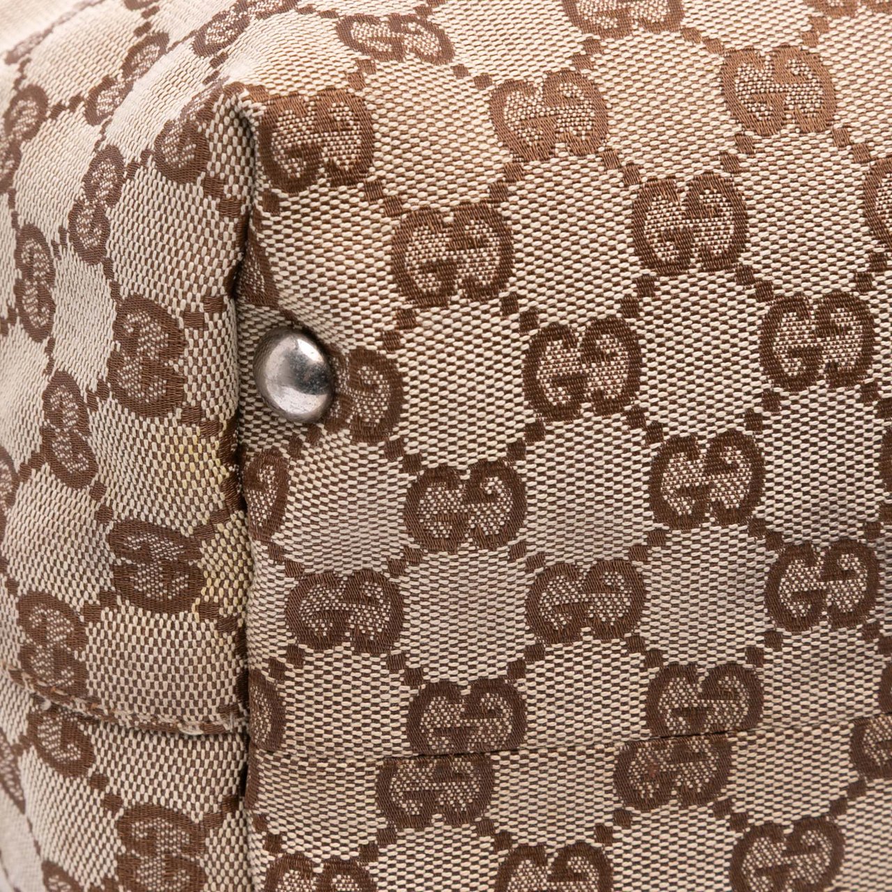 Gucci GG Canvas Icon Bit Tote Bruin