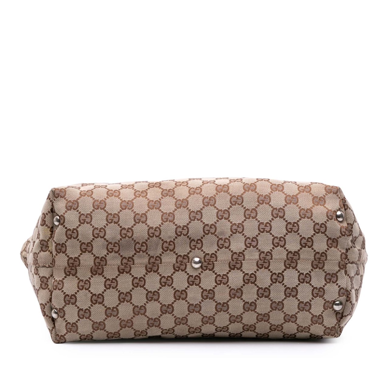 Gucci GG Canvas Icon Bit Tote Bruin