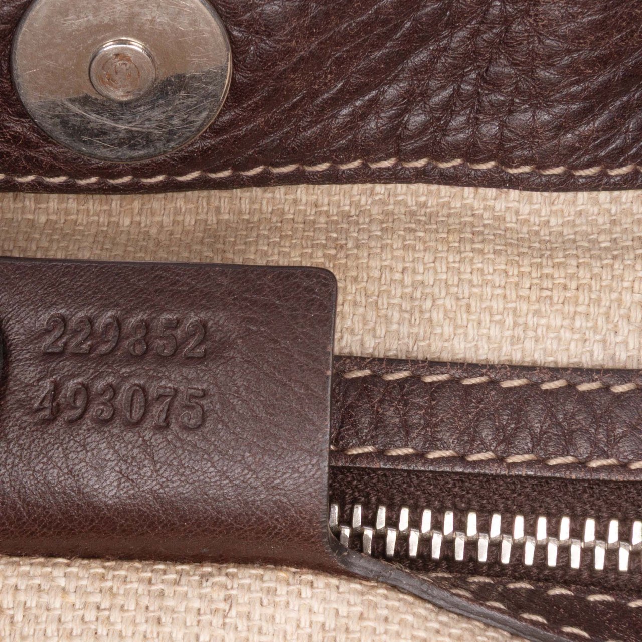 Gucci GG Canvas Icon Bit Tote Bruin
