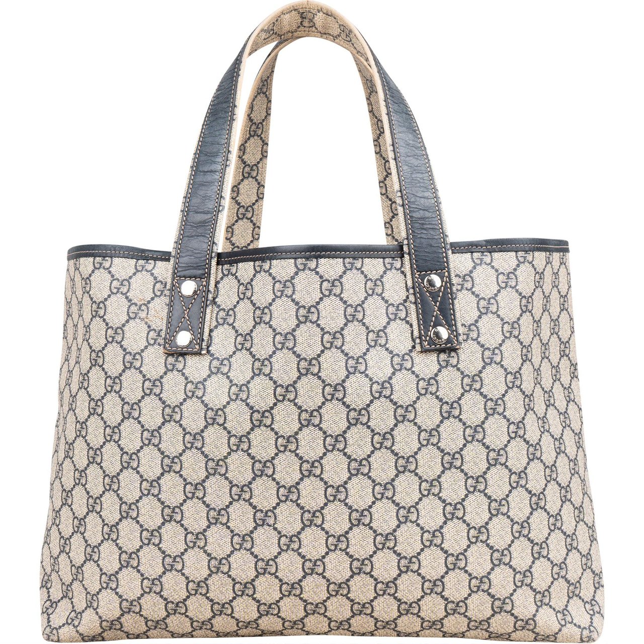 Gucci Gucci Canvas GG Monogram Sherry Line Handbag Blauw