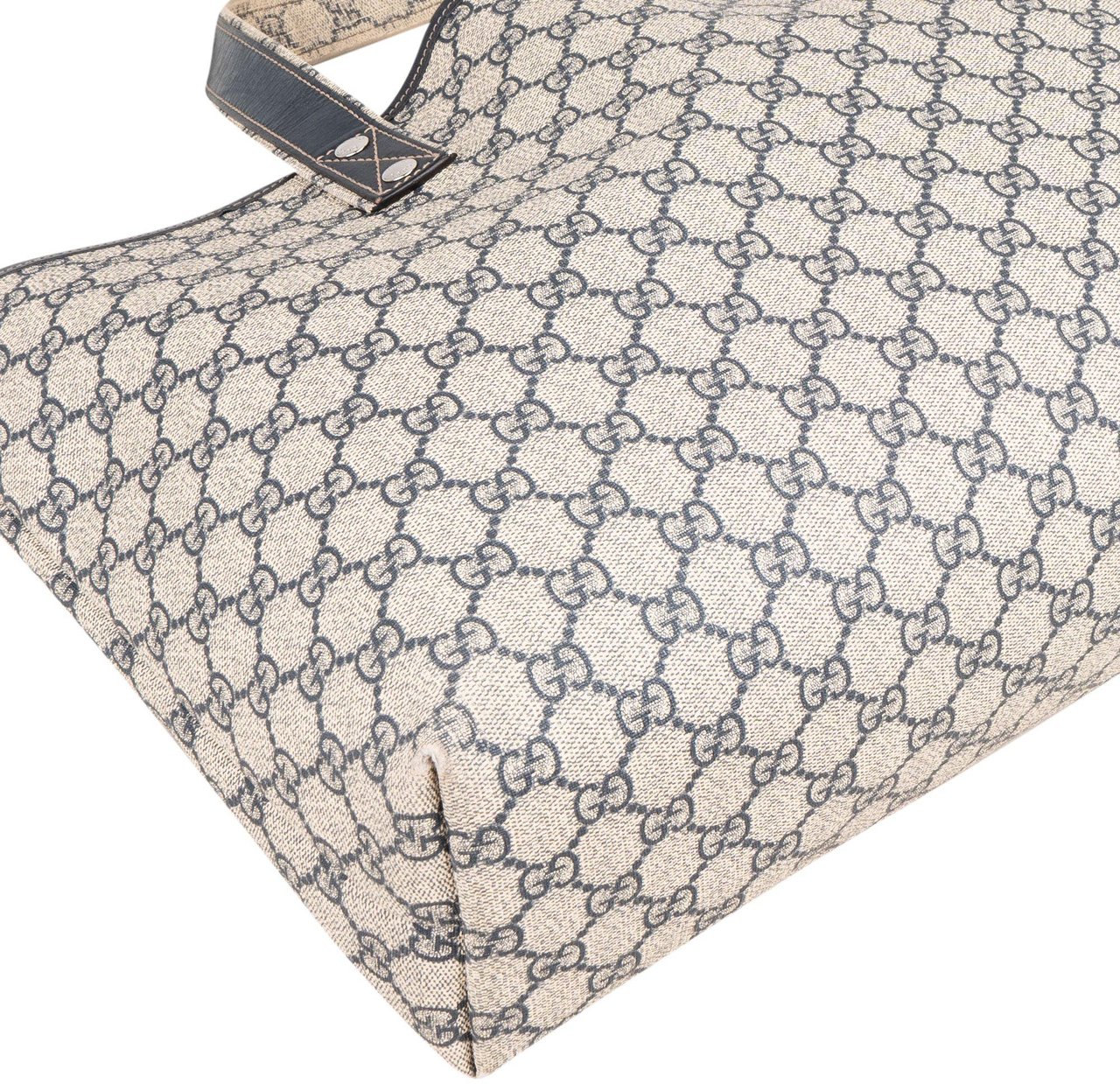 Gucci Gucci Canvas GG Monogram Sherry Line Handbag Blauw