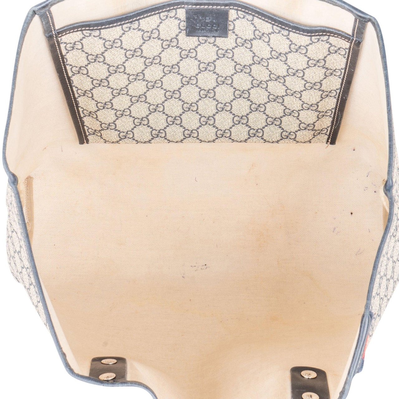 Gucci Gucci Canvas GG Monogram Sherry Line Handbag Blauw