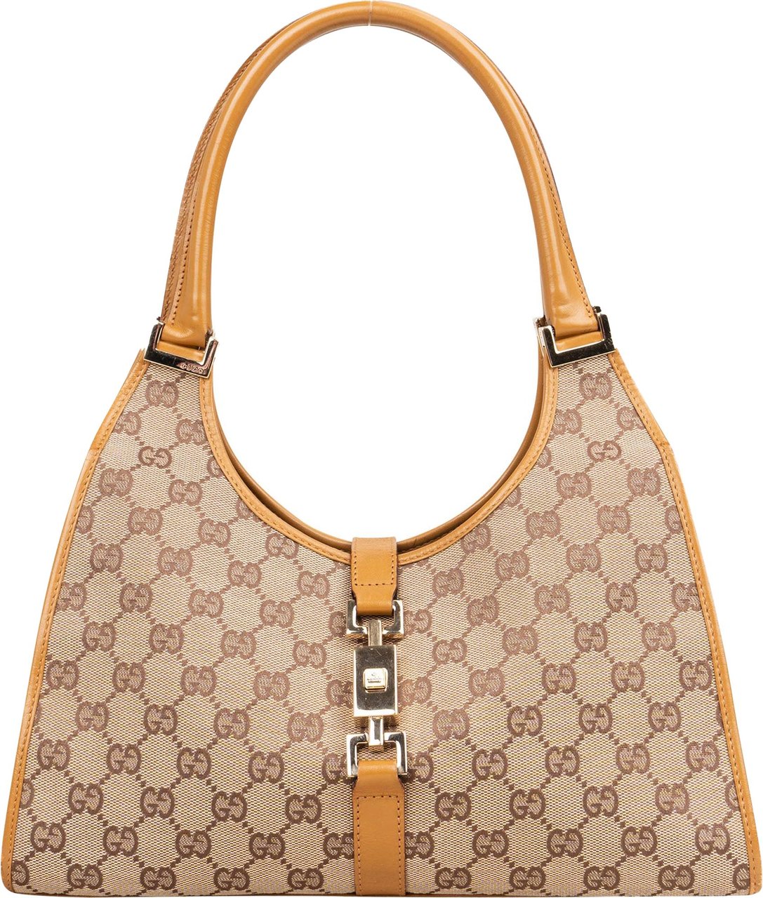 Gucci Gucci GG Monogram Jackie Handbag Bruin