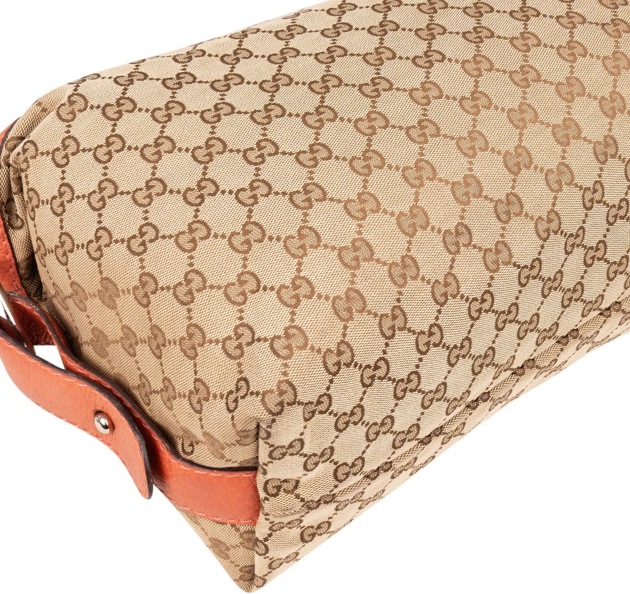 Gucci Gucci GG Monogram Bamboo Shoulder Bag Bruin