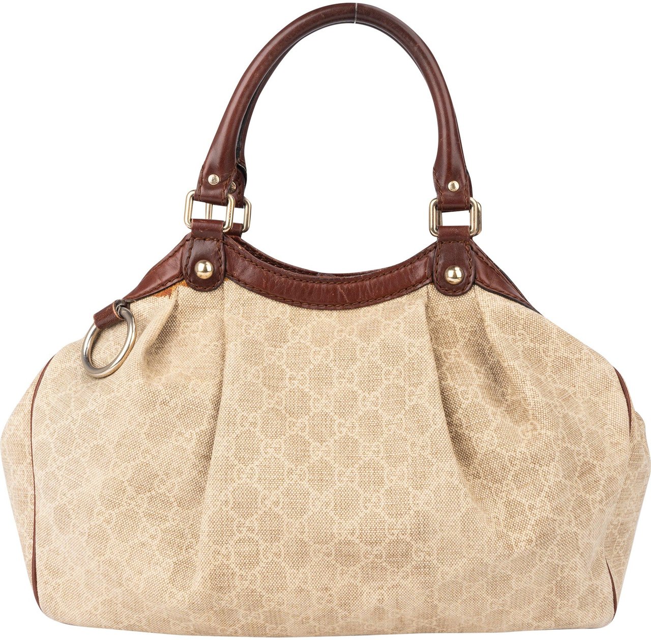 Gucci Gucci GG Monogram Sukey Handbag Beige