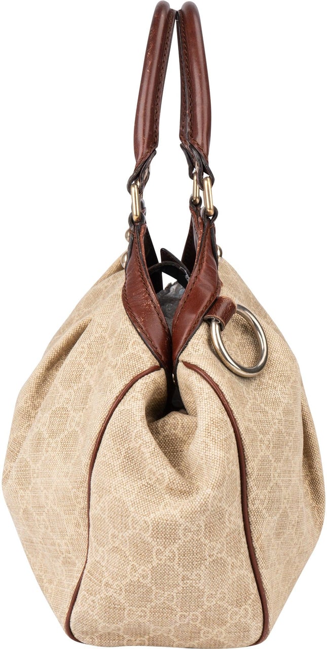 Gucci Gucci GG Monogram Sukey Handbag Beige
