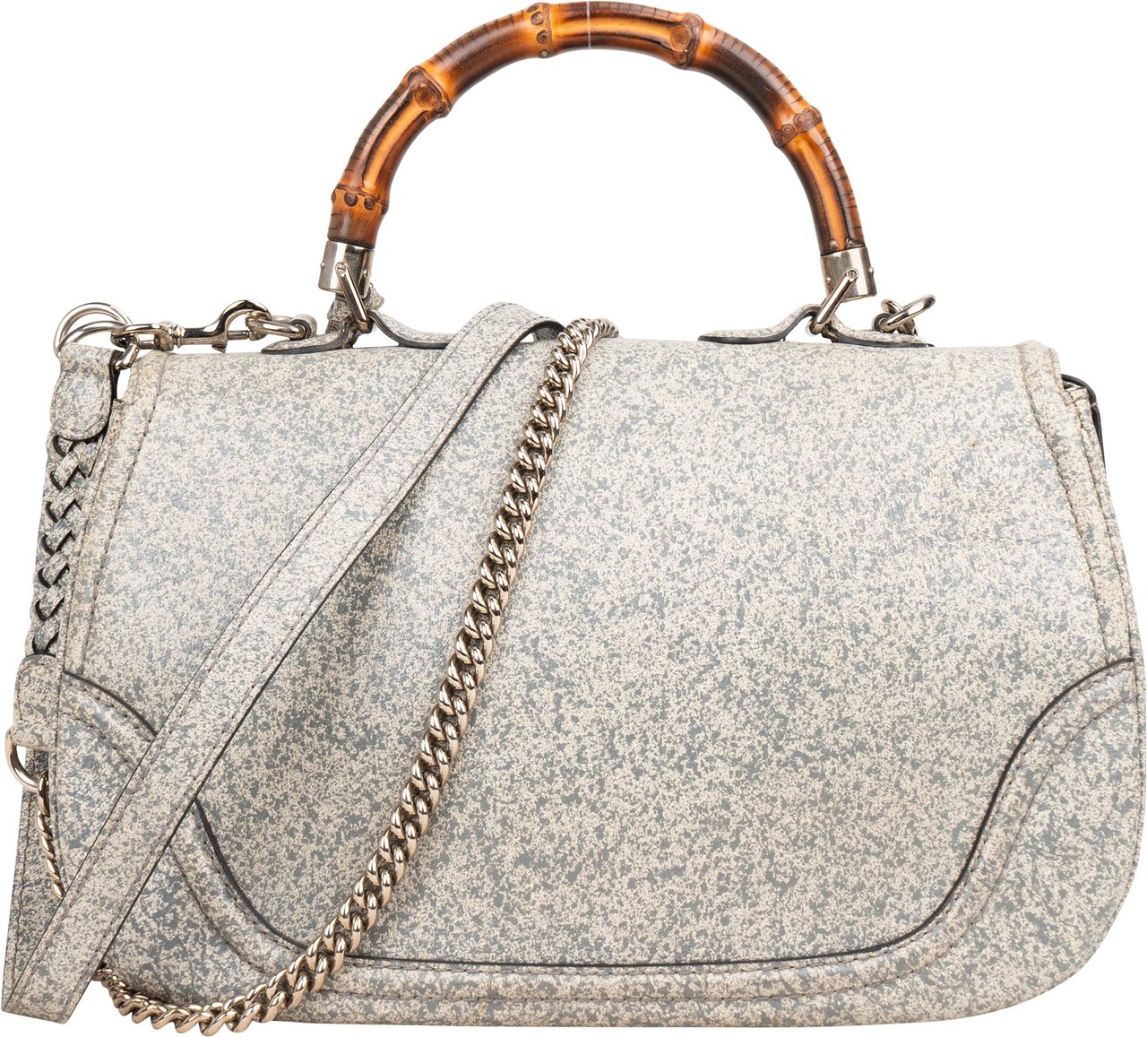 Gucci Gucci Speckled Leather New Bamboo Handbag Divers