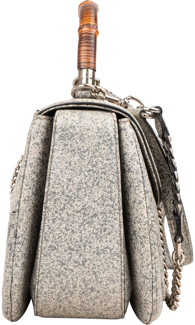 Gucci Gucci Speckled Leather New Bamboo Handbag Divers
