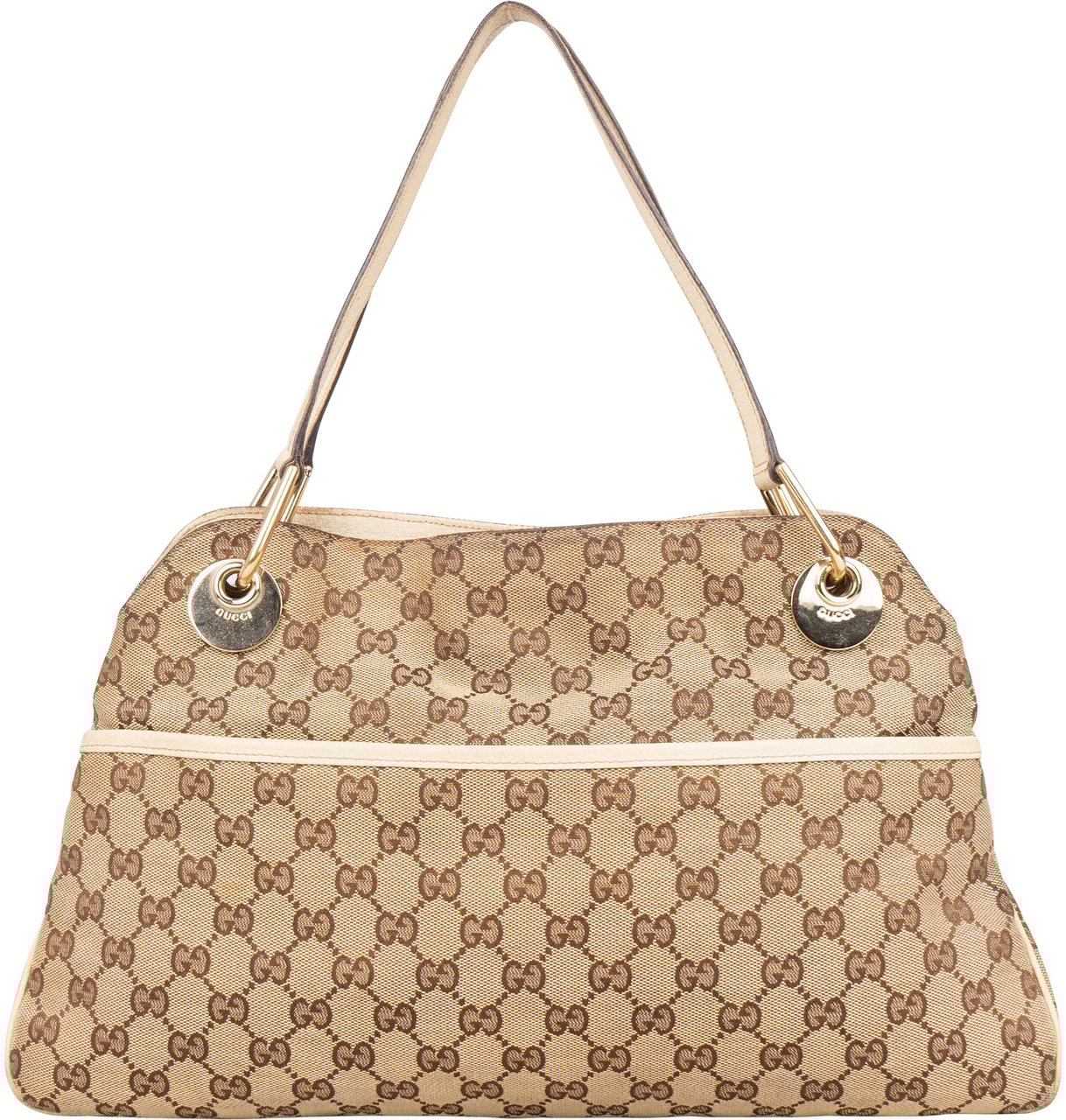 Gucci Gucci GG Monogram Eclipse Handbag Bruin