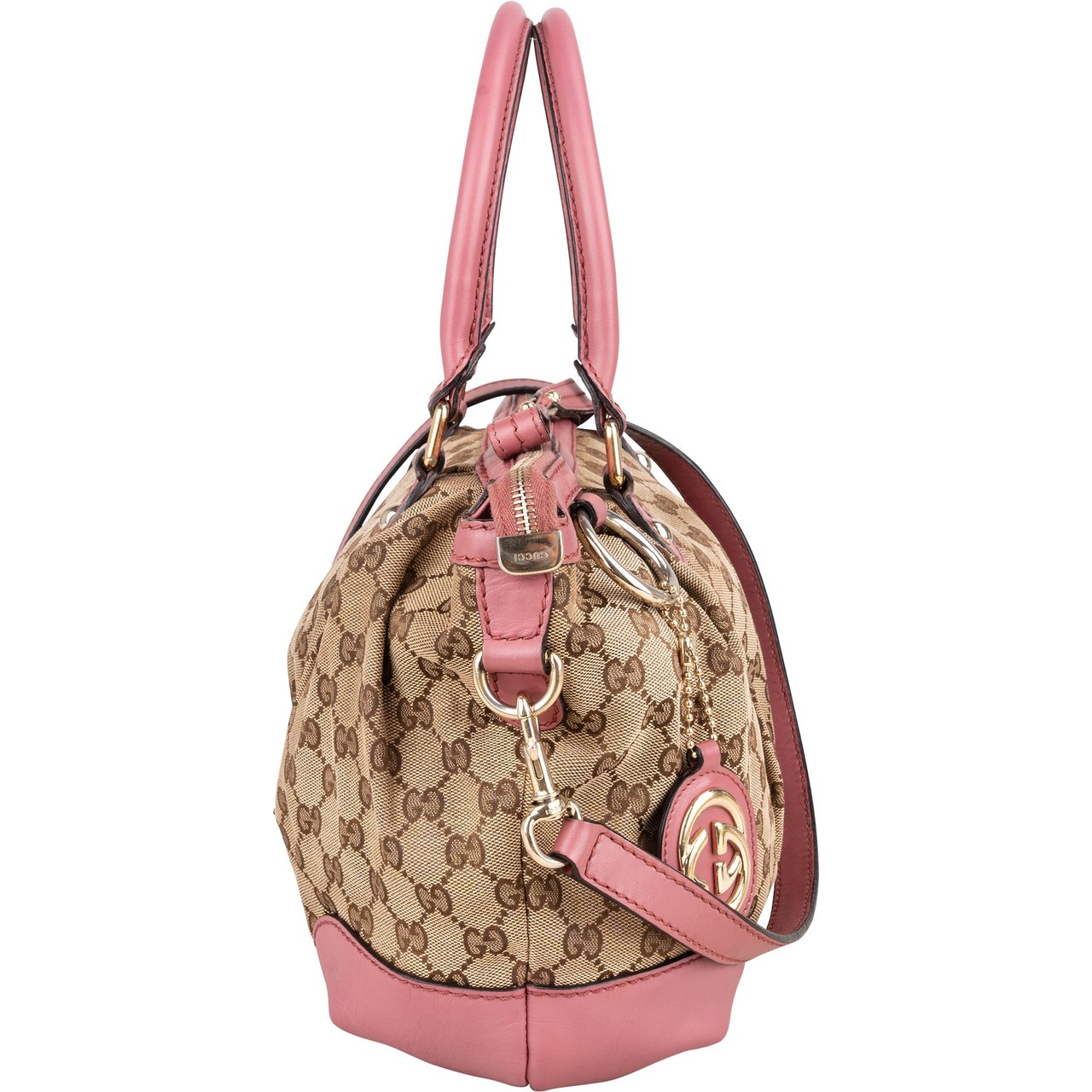 Gucci Gucci GG Monogram Sukey Handbag Bruin