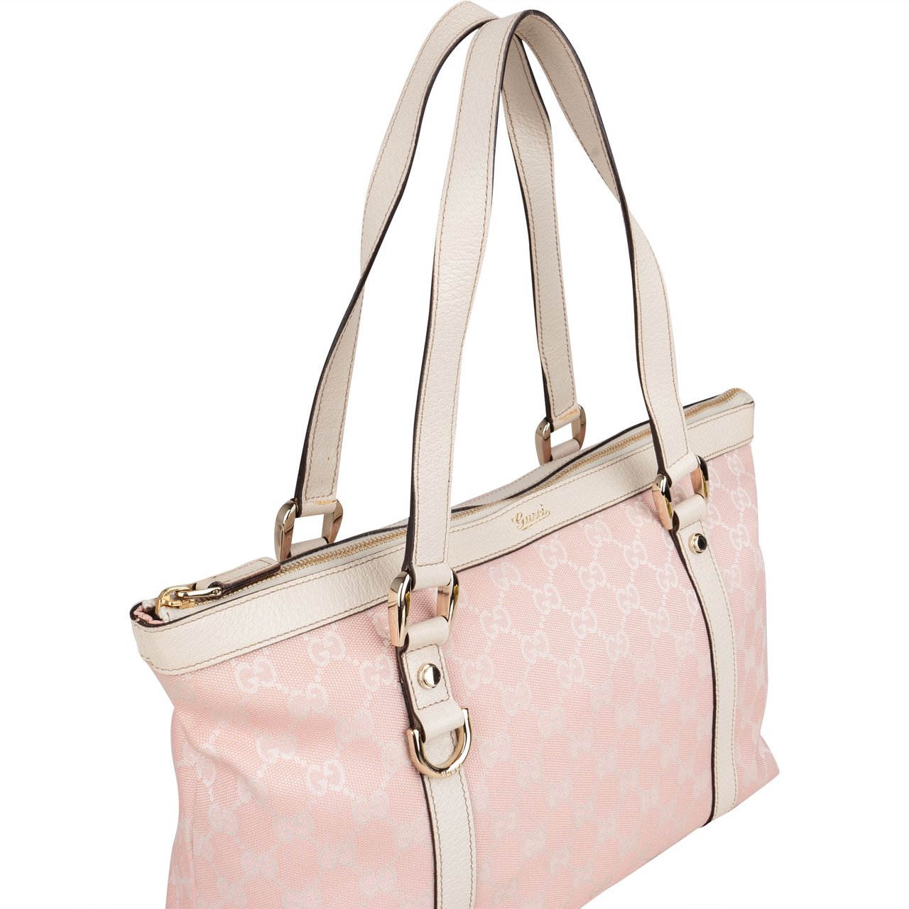 Gucci Gucci GG Monogram Abbey Handbag Roze