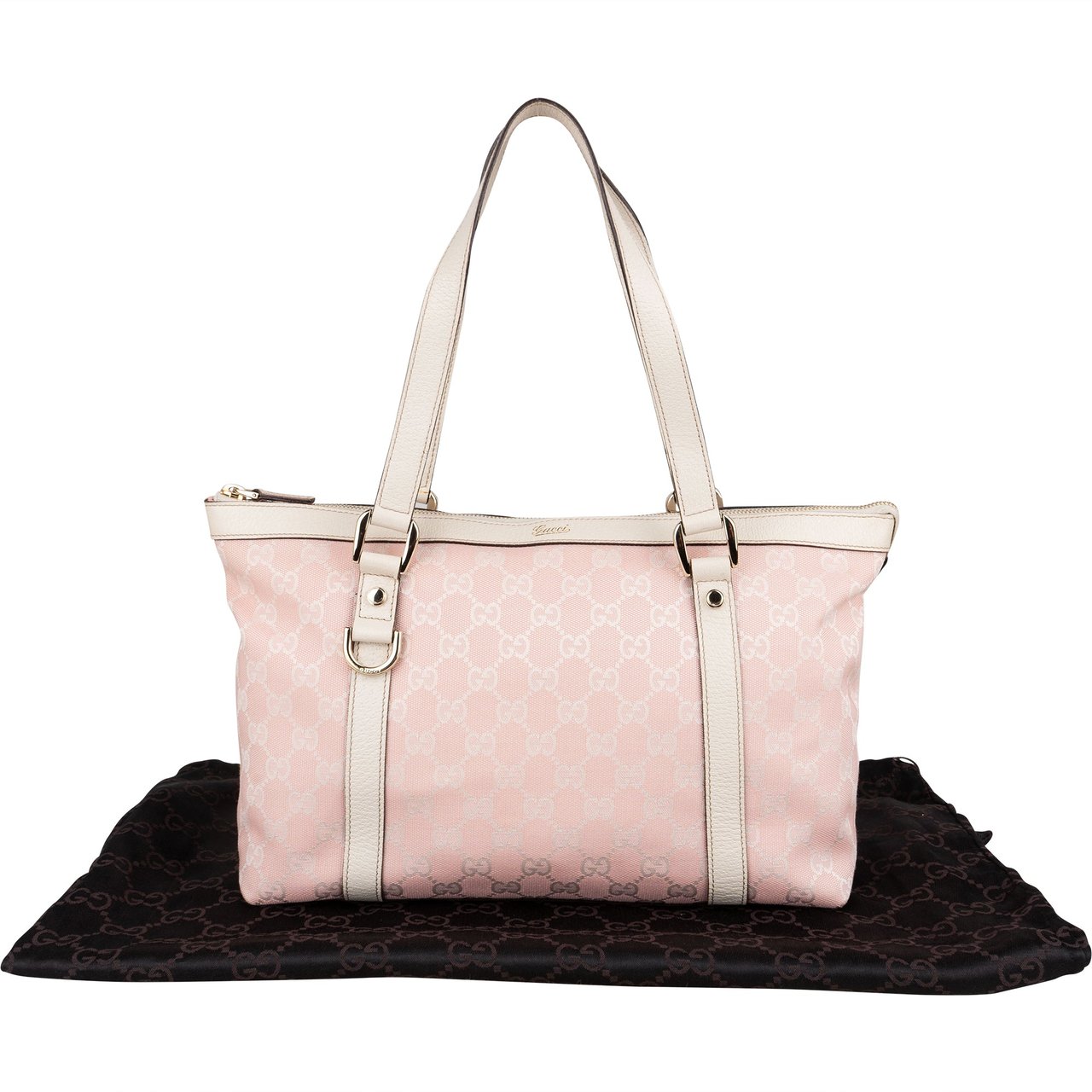 Gucci Gucci GG Monogram Abbey Handbag Roze