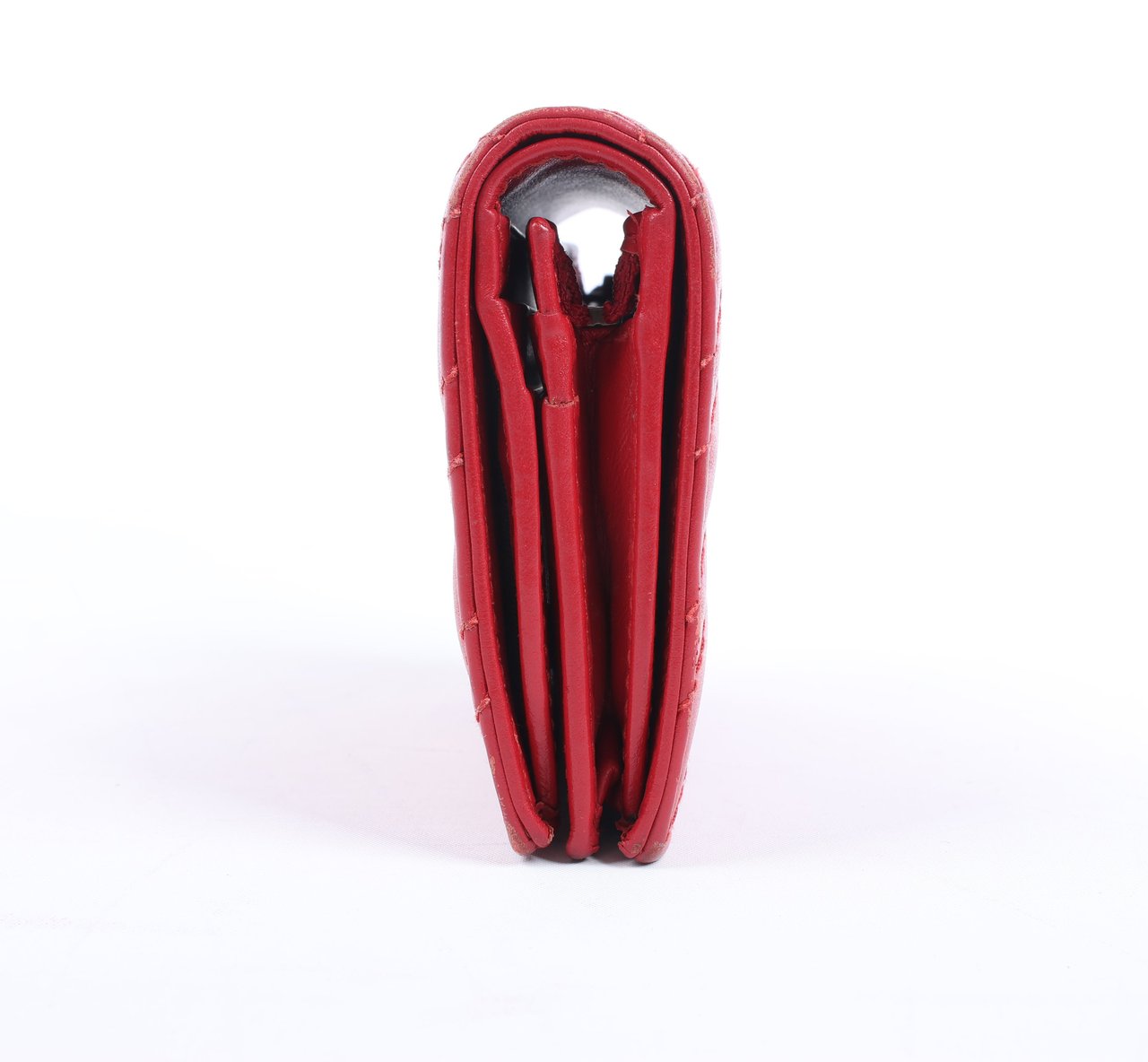 Gucci Gucci GG Marmont 466492 Leather Compact Wallet Red Rood