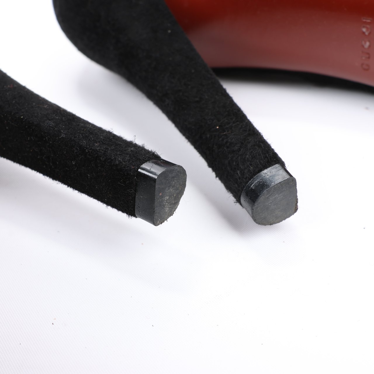 Gucci Gucci Black Suede Tasseled Ankle Boots - Size 37.5 EU 298169 Zwart