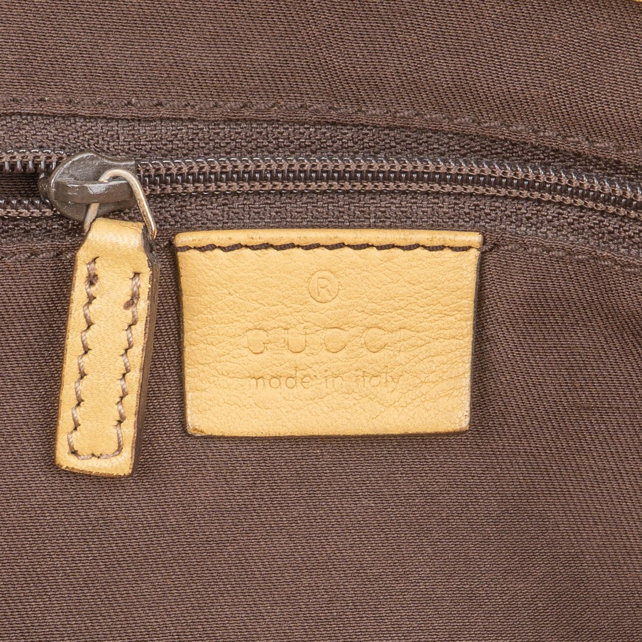 Gucci Gucci GG Monogram Abbey Handbag Beige