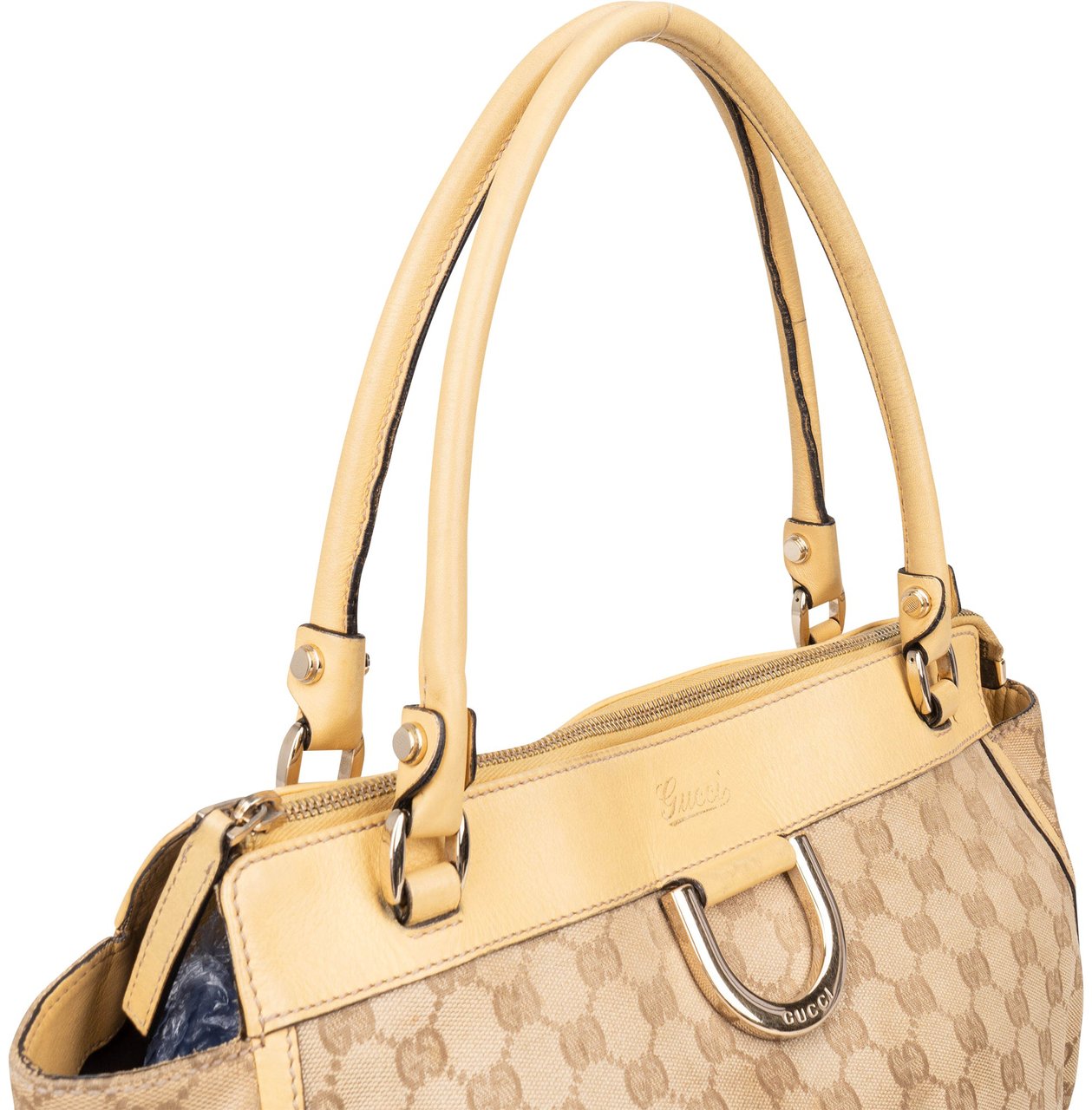 Gucci Gucci GG Monogram Abbey Handbag Beige