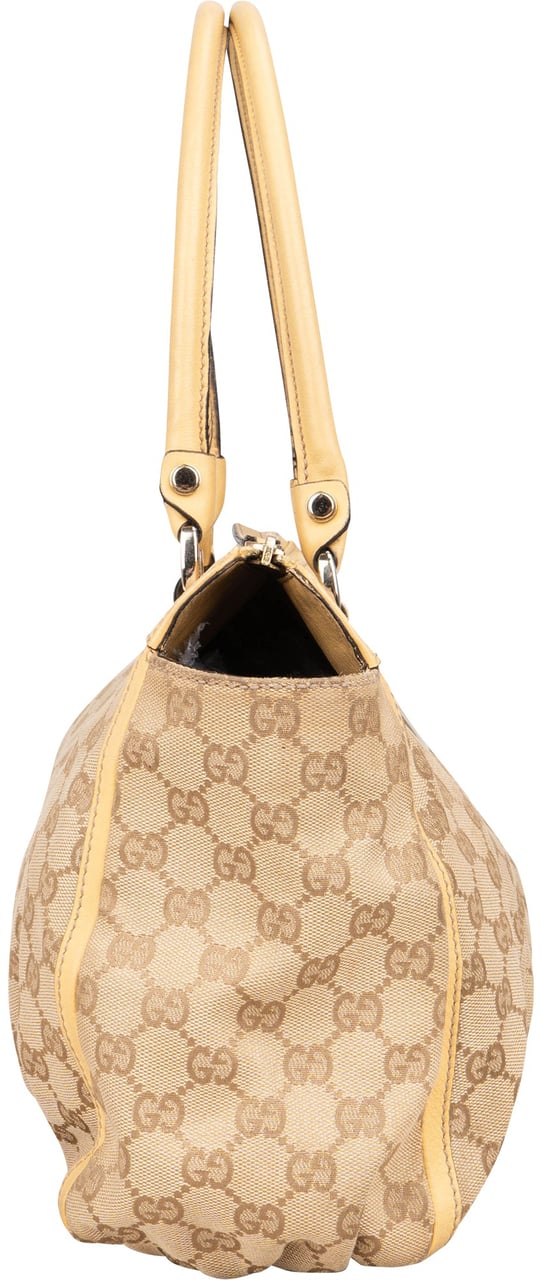 Gucci Gucci GG Monogram Abbey Handbag Beige