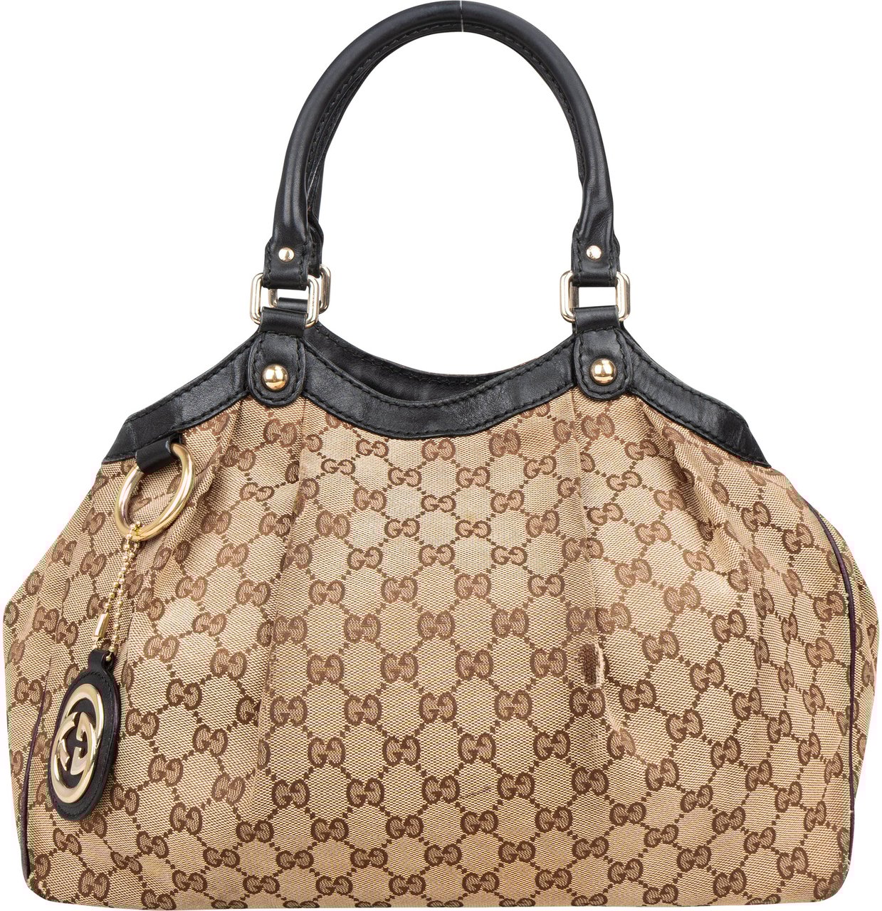 Gucci Gucci GG Monogram Sukey Handbag Bruin