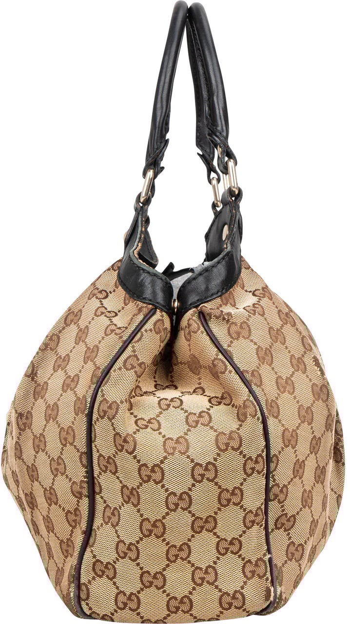 Gucci Gucci GG Monogram Sukey Handbag Bruin