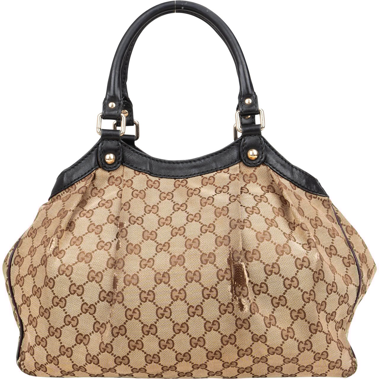 Gucci Gucci GG Monogram Sukey Handbag Bruin
