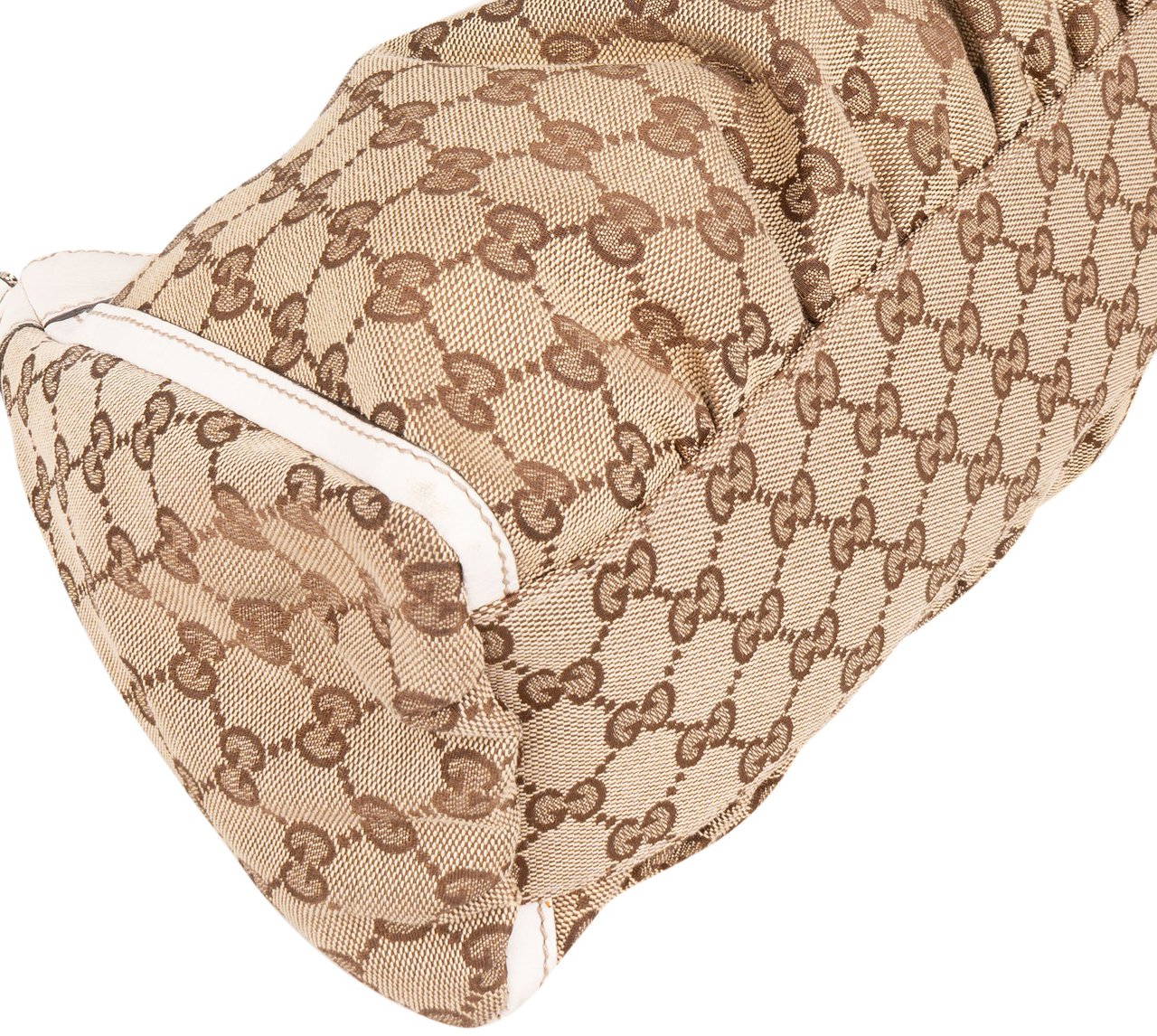 Gucci Gucci GG Canvas Monogram Abbey Handbag Beige