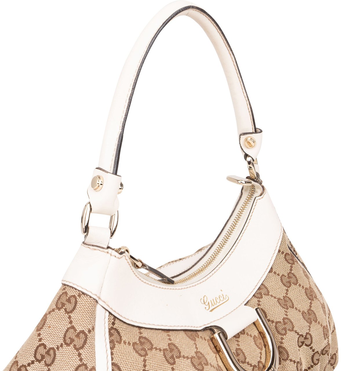 Gucci Gucci GG Canvas Monogram Abbey Handbag Beige