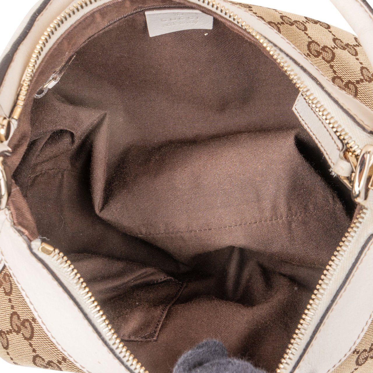 Gucci Gucci GG Canvas Monogram Abbey Handbag Beige
