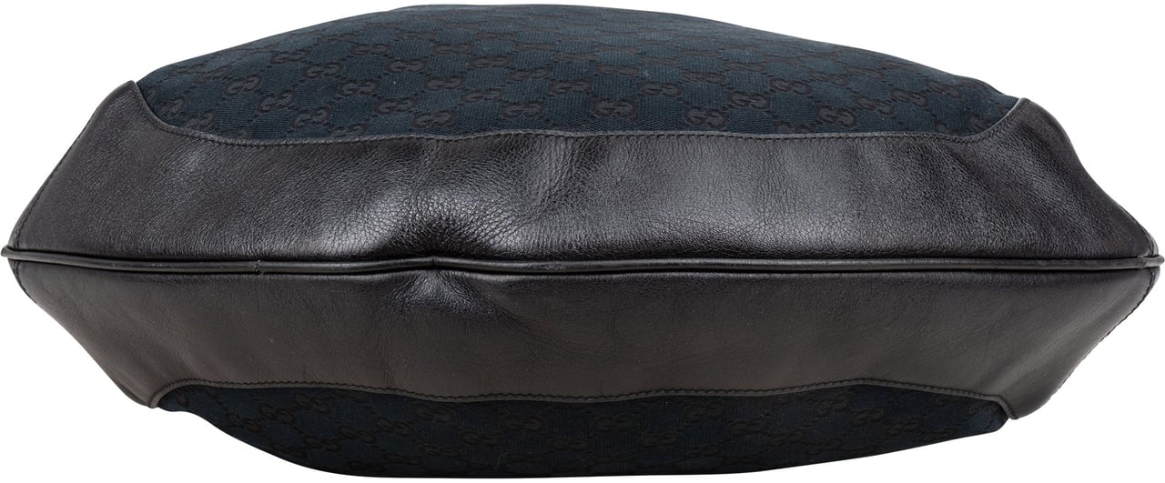 Gucci Gucci GG Monogram Bamboo Peggy Handbag Zwart