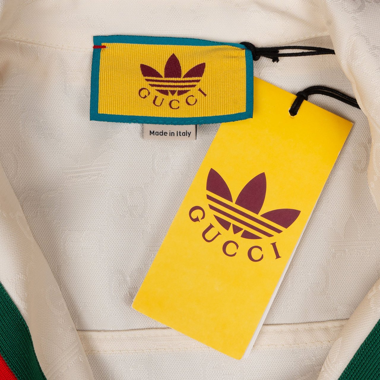 Gucci Gucci x Adidas White GG Monogram Cotton Jumpsuit (36) Wit