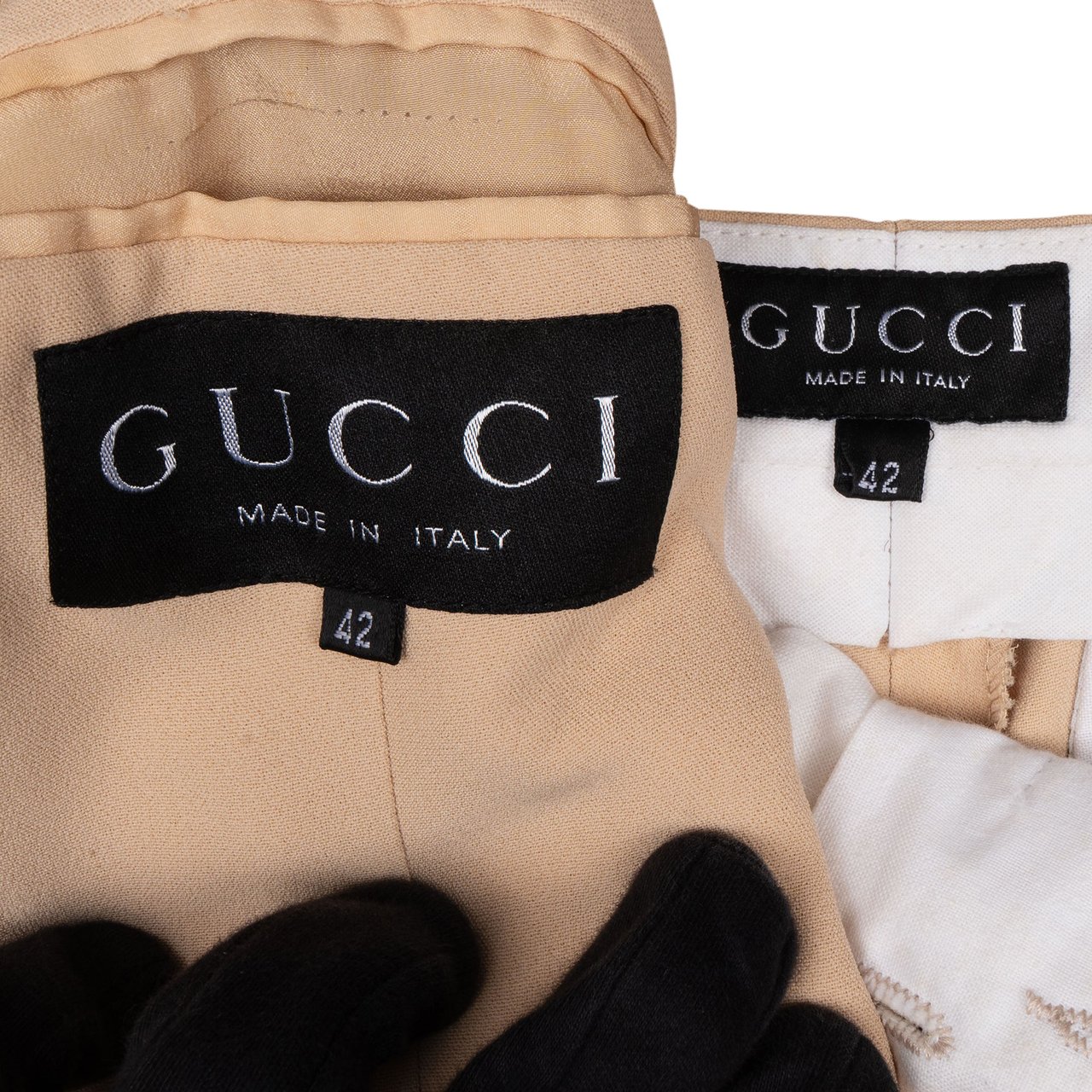 Gucci Gucci Beige Viscose Blazer Set (42) Beige