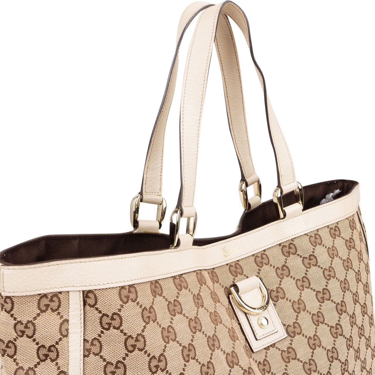 Gucci Gucci GG Monogram Abbey Handbag Bruin