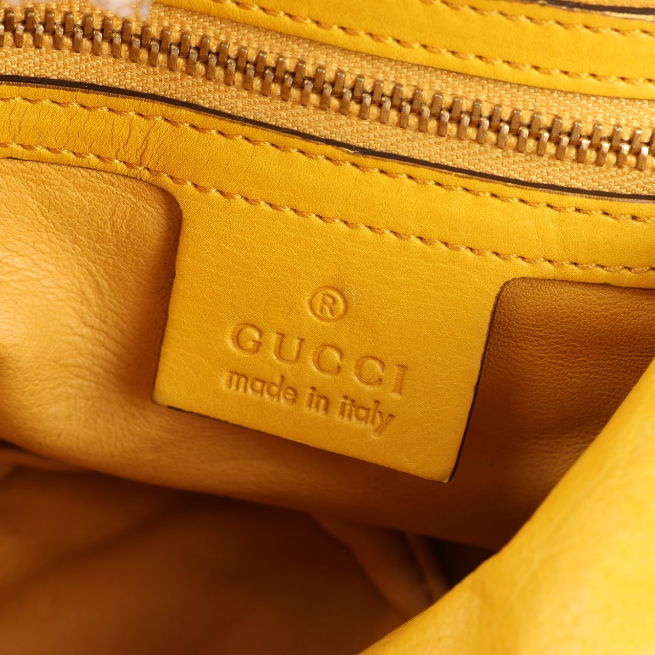 Gucci Gucci Exotic leathers - Alligator Hysteria Top 2way Handbag in Yellow Geel