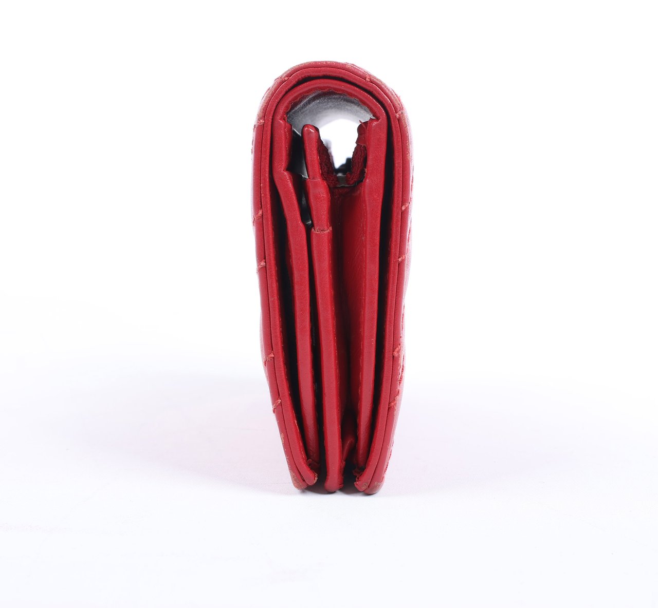 Gucci Gucci GG Marmont 466492 Leather Compact Wallet Red Rood