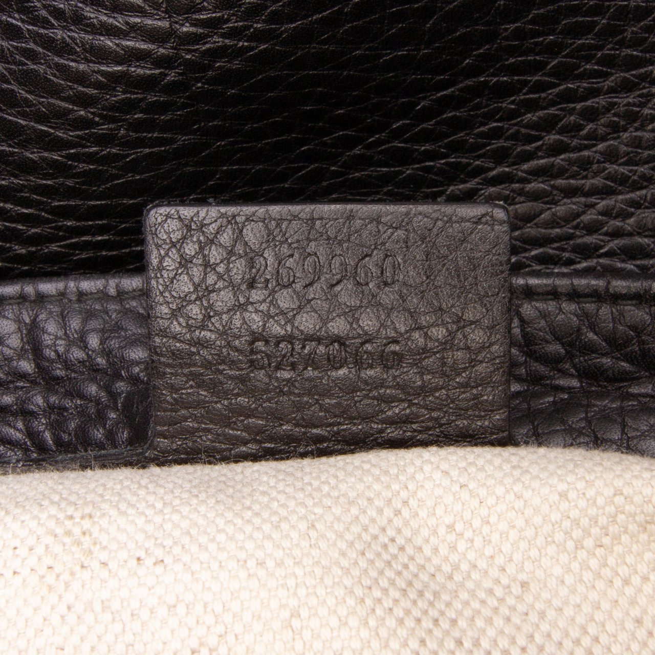 Gucci Large Leather Ride Shoulder Bag Zwart