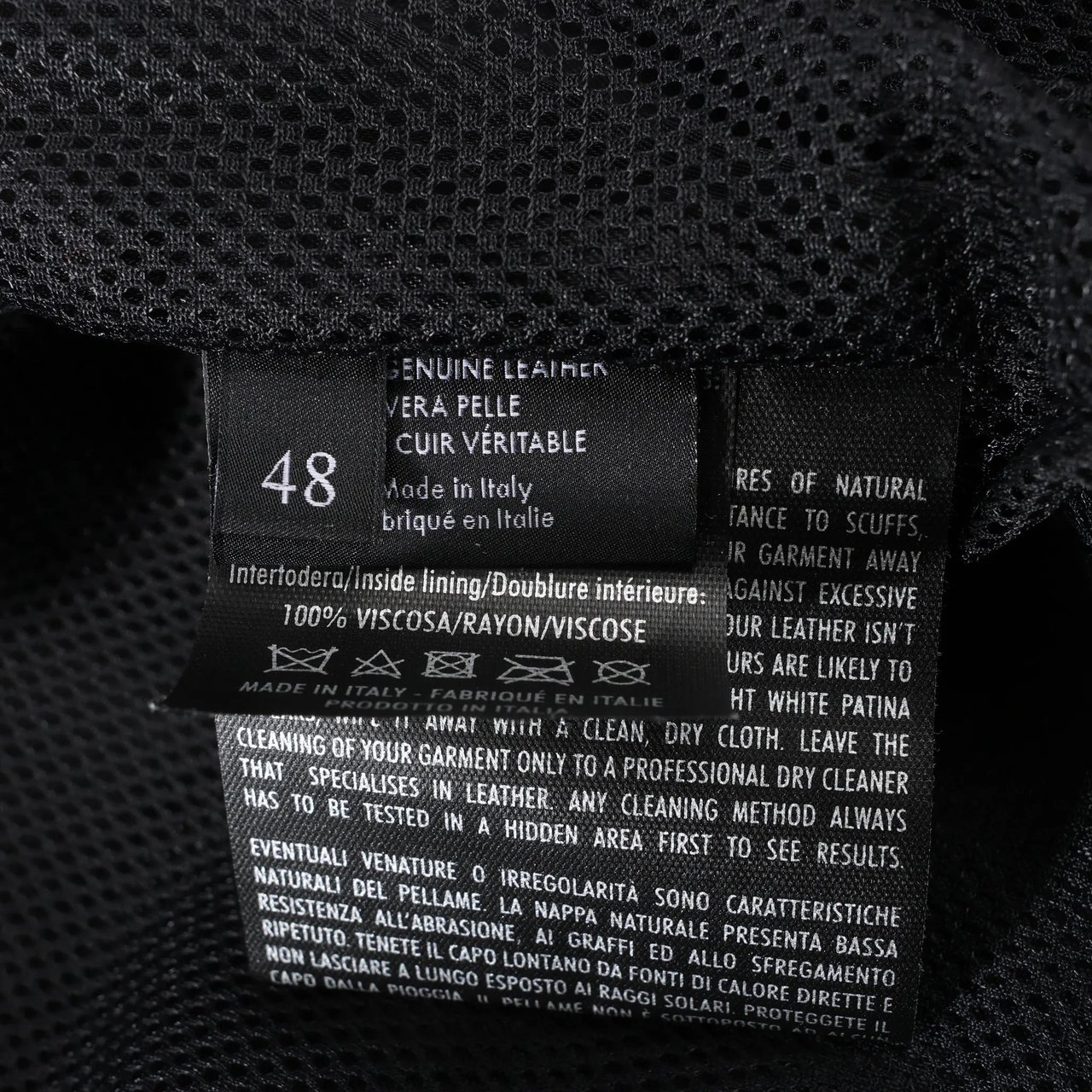 Gucci Gucci Litriang Leather Biker Jacket in Metallic Gray x White x Black, 48 IT Divers