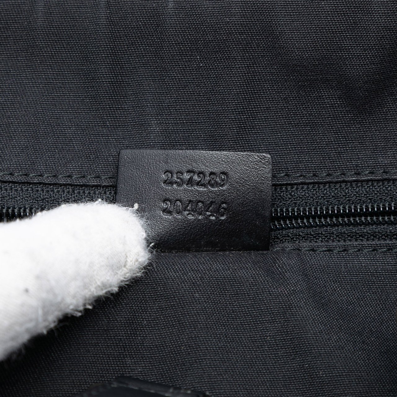 Gucci GG Denim Charmy Boston Bag Grijs