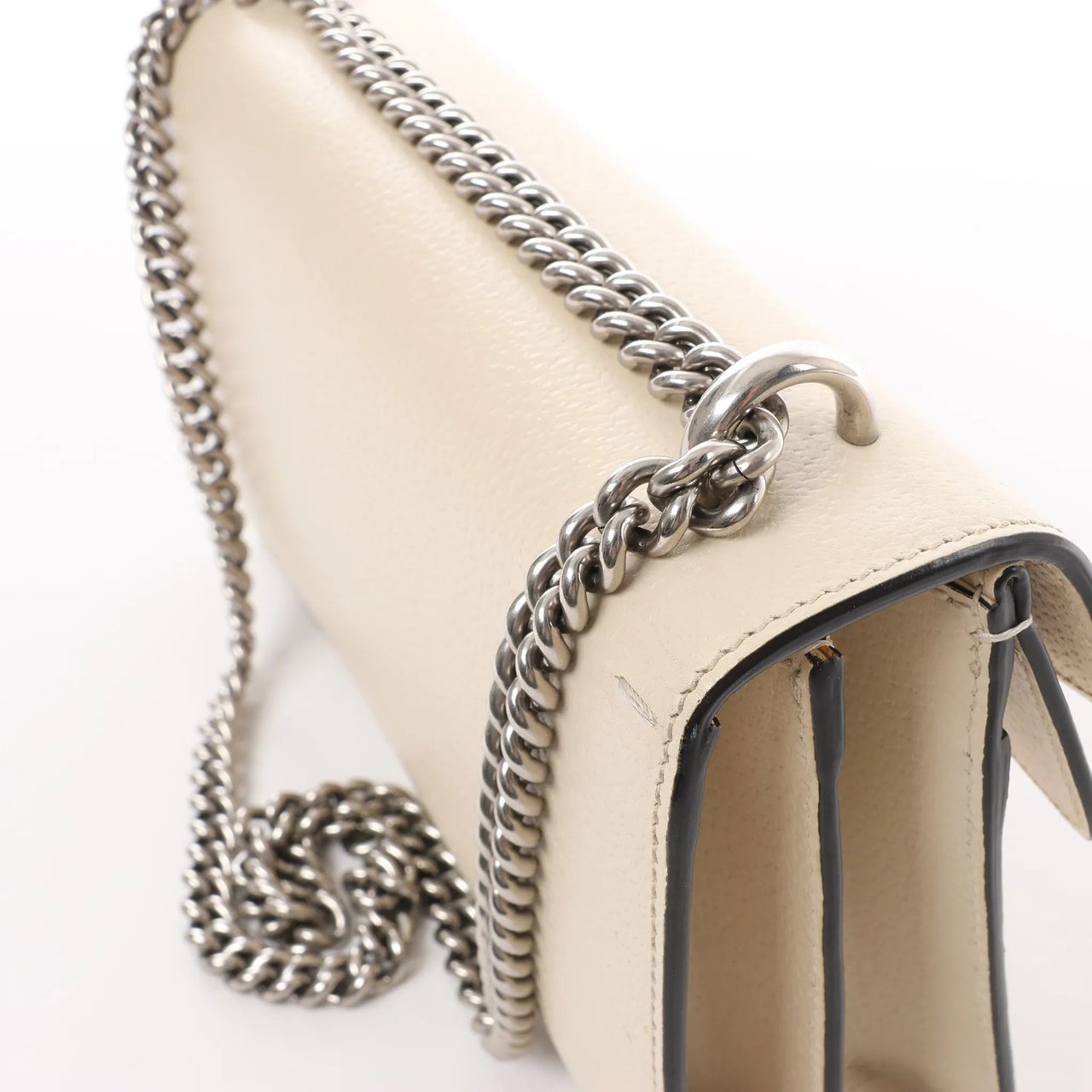 Gucci Gucci Dionysus Small Leather Crossbody Bag in Beige Beige