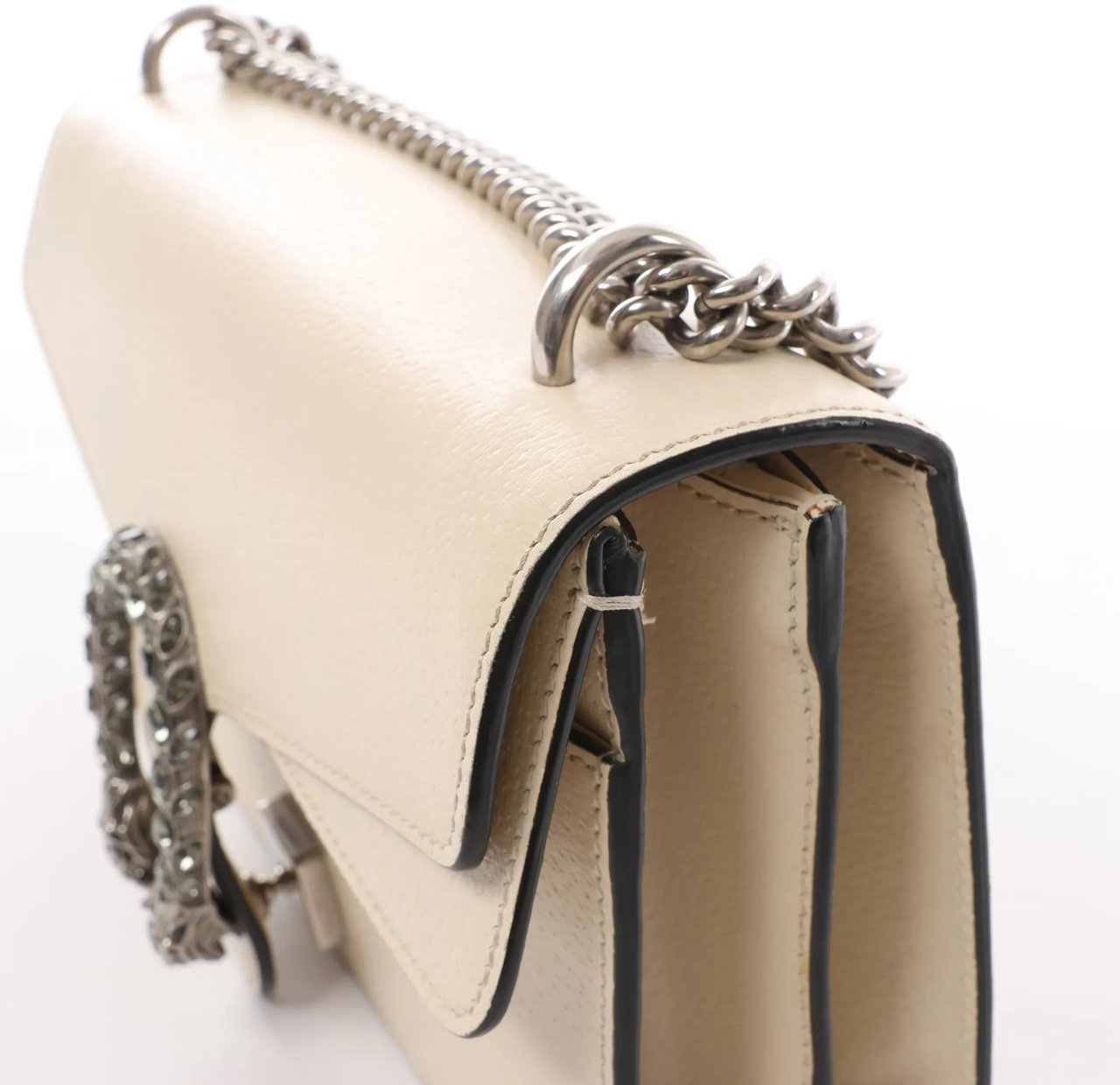Gucci Gucci Dionysus Small Leather Crossbody Bag in Beige Beige