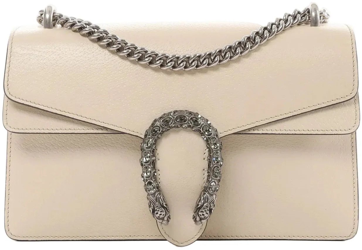 Gucci Gucci Dionysus Small Leather Crossbody Bag in Beige Beige